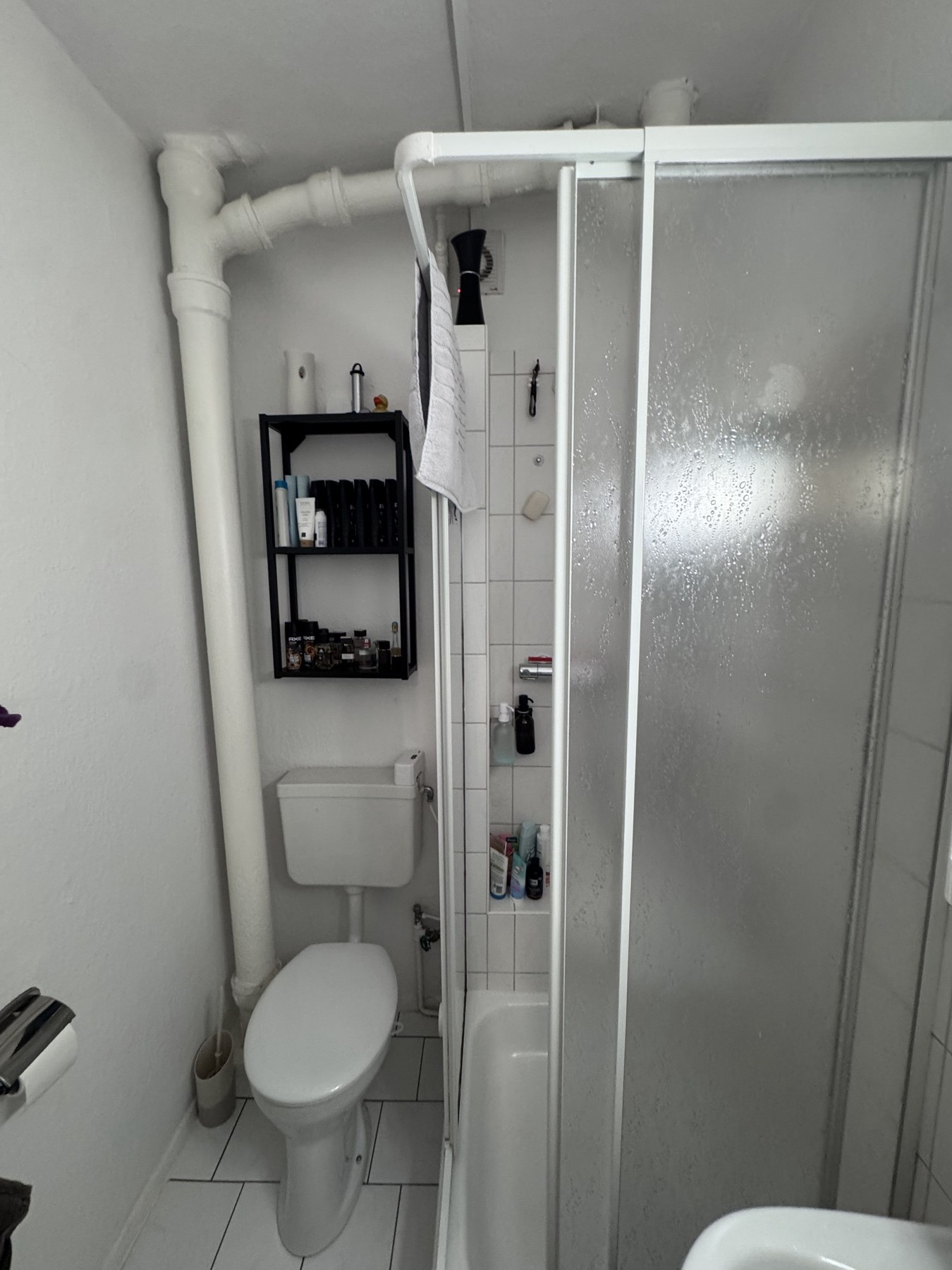 Badezimmer mit Dusche und WC